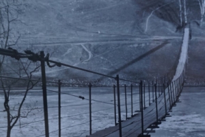 Мост через реку Москва в деревне Марс, 1950-е годы