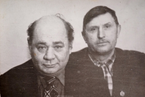 Актер Евгений Леонов и Лаврентий Грищенков